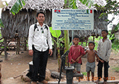Helping Cambodian with clean water wells