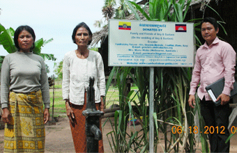 Family & Friends of Mrs. Any & Gustavo [Ecuador].(Kok Khnang village). April 2012. Wells No.76