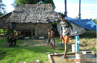Independent Education Union of Australia (IEU). Brasat village, Angkor Thom district. July 2014. Wells No.254-253-252-251-250-249-248-247-246-245-244