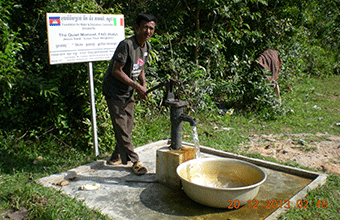 Quiet Moment of FAO (Italy). Nov.2013. Prasat Char village. Wells No. 189-188-187-186